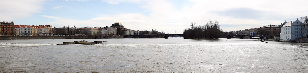 Czech Republic - Prague - View south on river